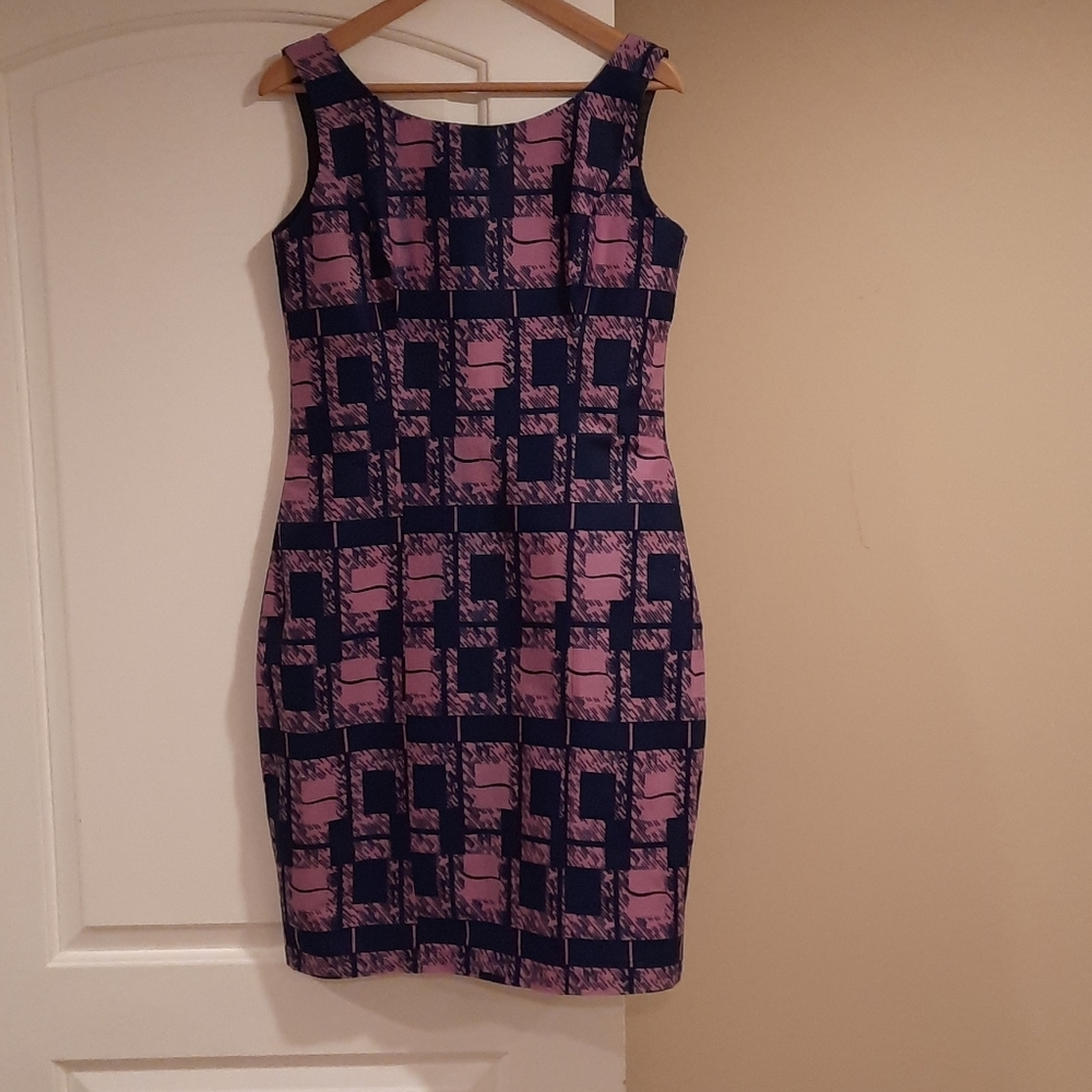 Custom Blue & Pink Sleeveless Dress